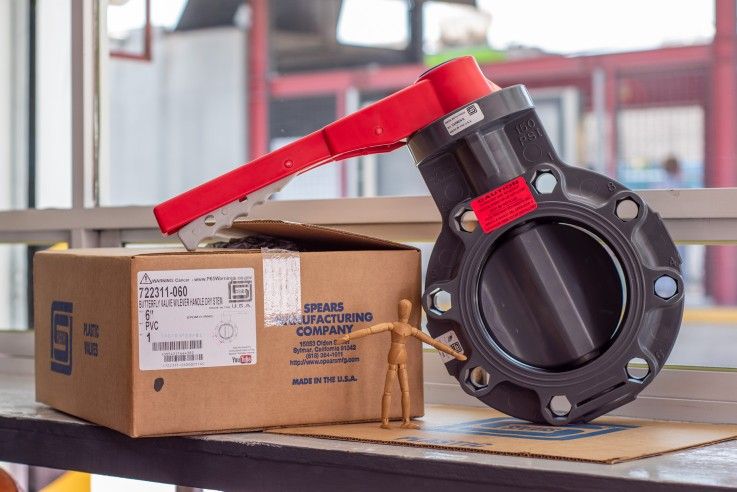 Spears 6" Butterfly Valve Flange Type
