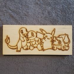 Beautiful Pokemon Wood frame. If you have additional questions please ask