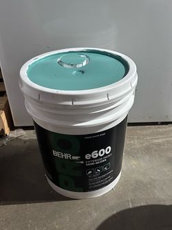 5 Gallon Paint Teal / Verde Turquesa Behr PRO e600 Exterior Semi-Gloss