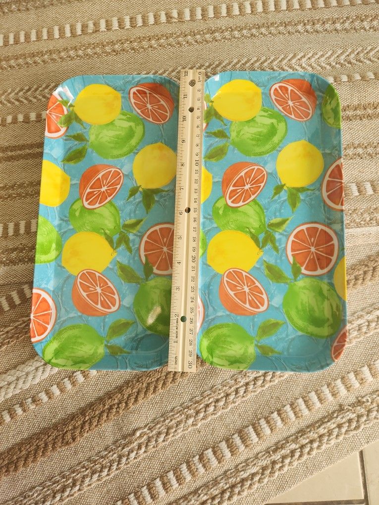 2 Plato Rectangulares