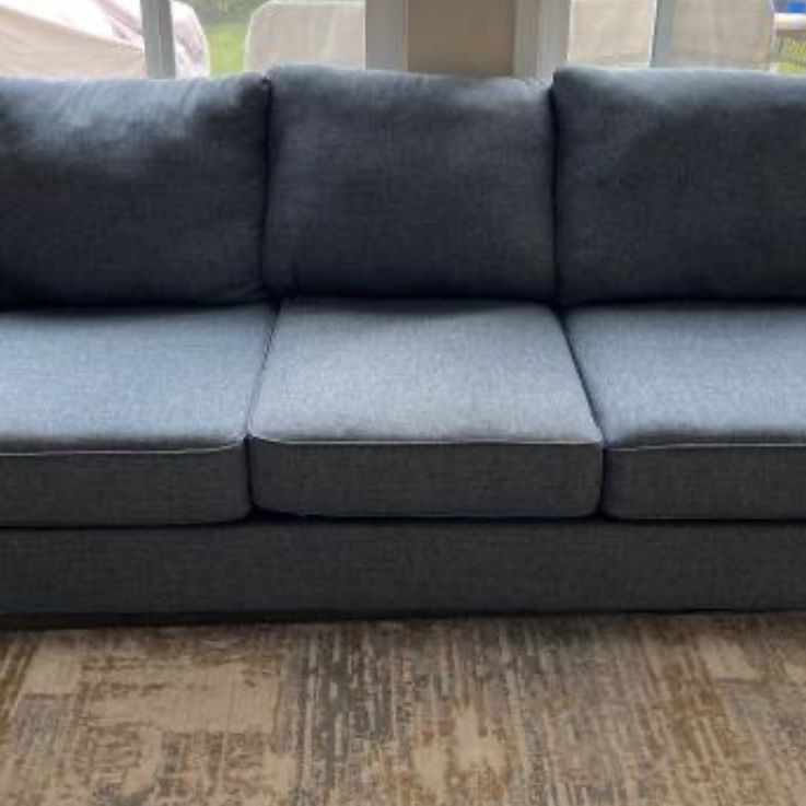 Blue couch- Everything Must Go!