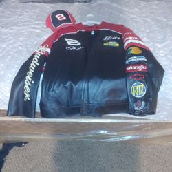 Budweiser Leather Jacket and hat 