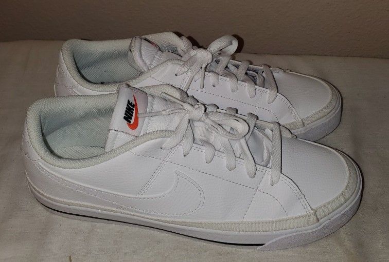 Nike Court Legacy Next Nature Men Size 10.5 White/Black Leather