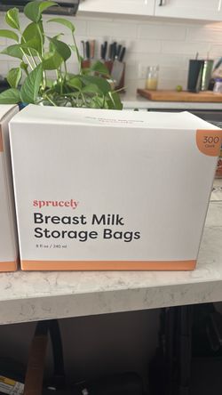 Breast milk storage bags