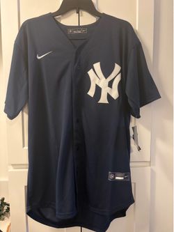 Babe Ruth New York Yankees Navy Blue Jersey. Size Large