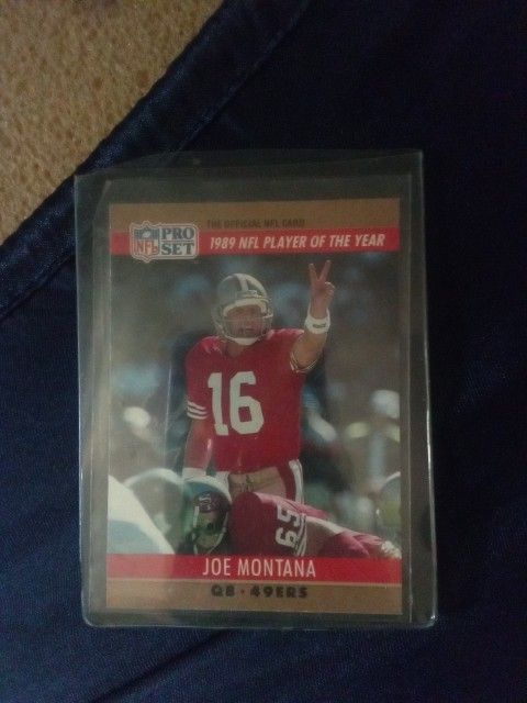 1990 ProSet Joe Montana Error Card