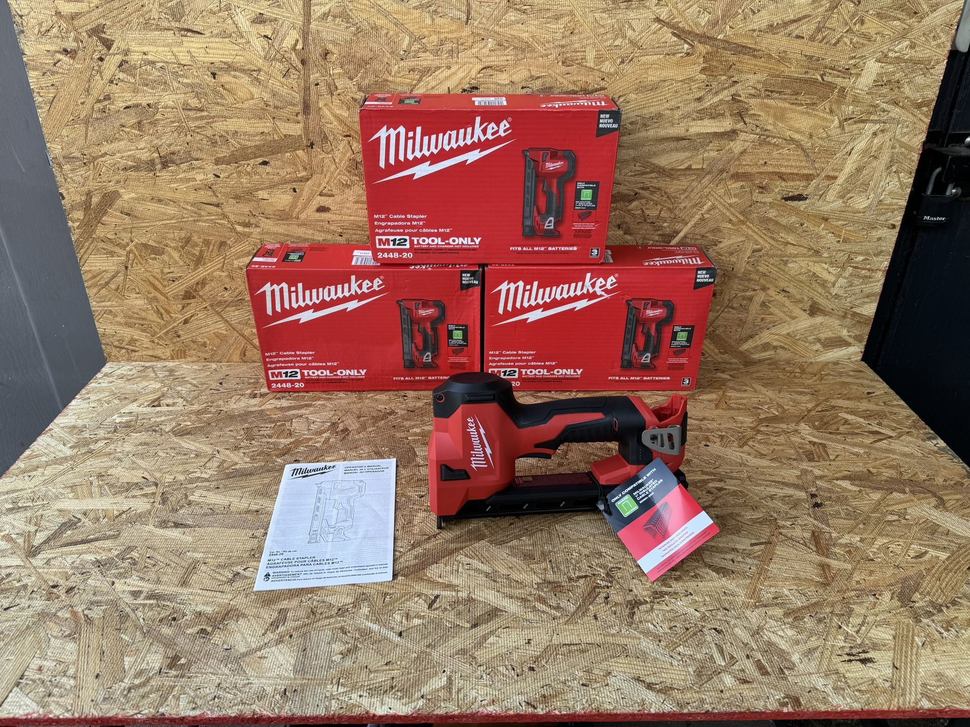 Milwaukee M12 Cable Stapler Model 2448-20 (Tool Only)