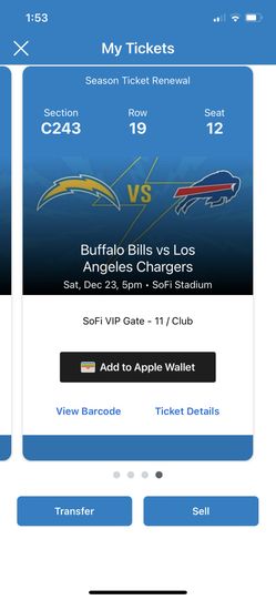 Chargers V Bills