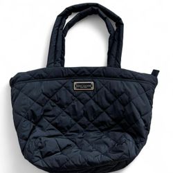 Marc Jacobs Quilted Nylon Tote Black Gold Hardware Puffer Bag