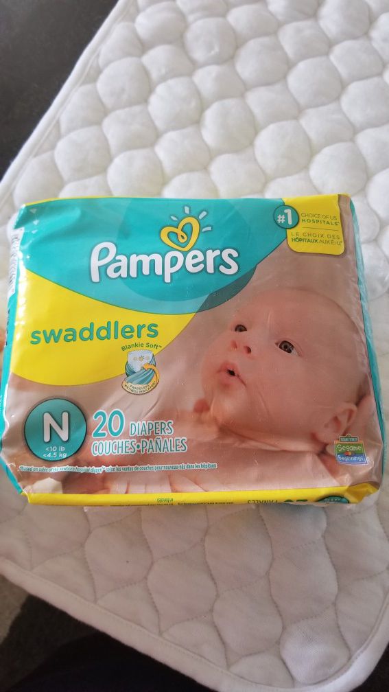 Newborn diapers $5 a pack