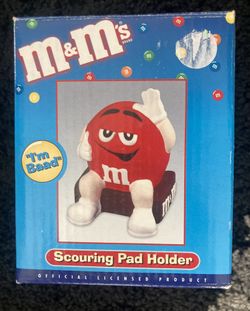 M&M’s RED Scouring Pad Holder