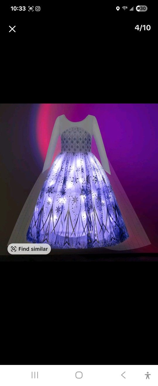 Light Up Dress 4t