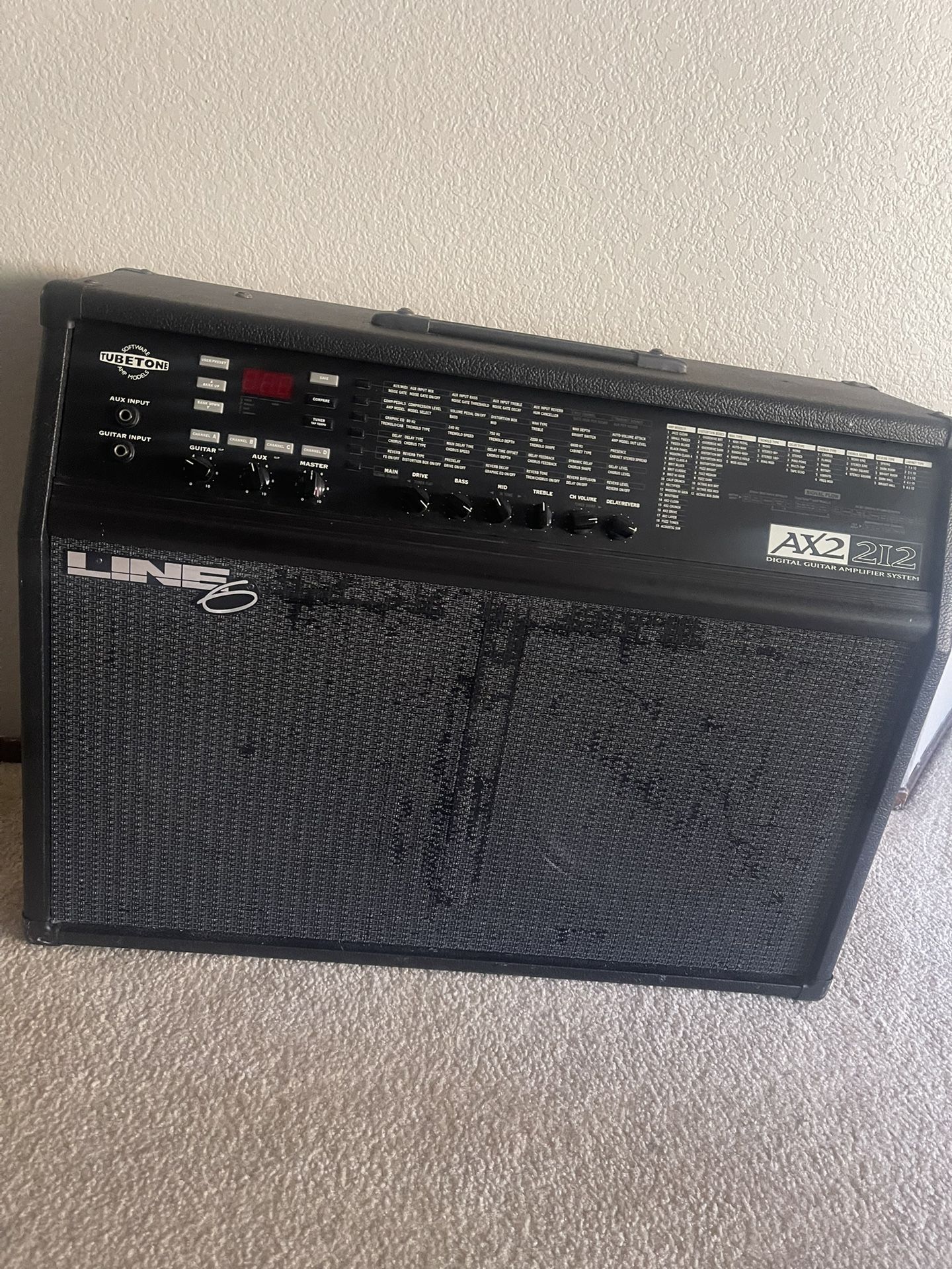 Vintage 1990s Line 6 AX2 212 Guitar Combo Amp