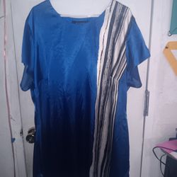 Silky Blue Top