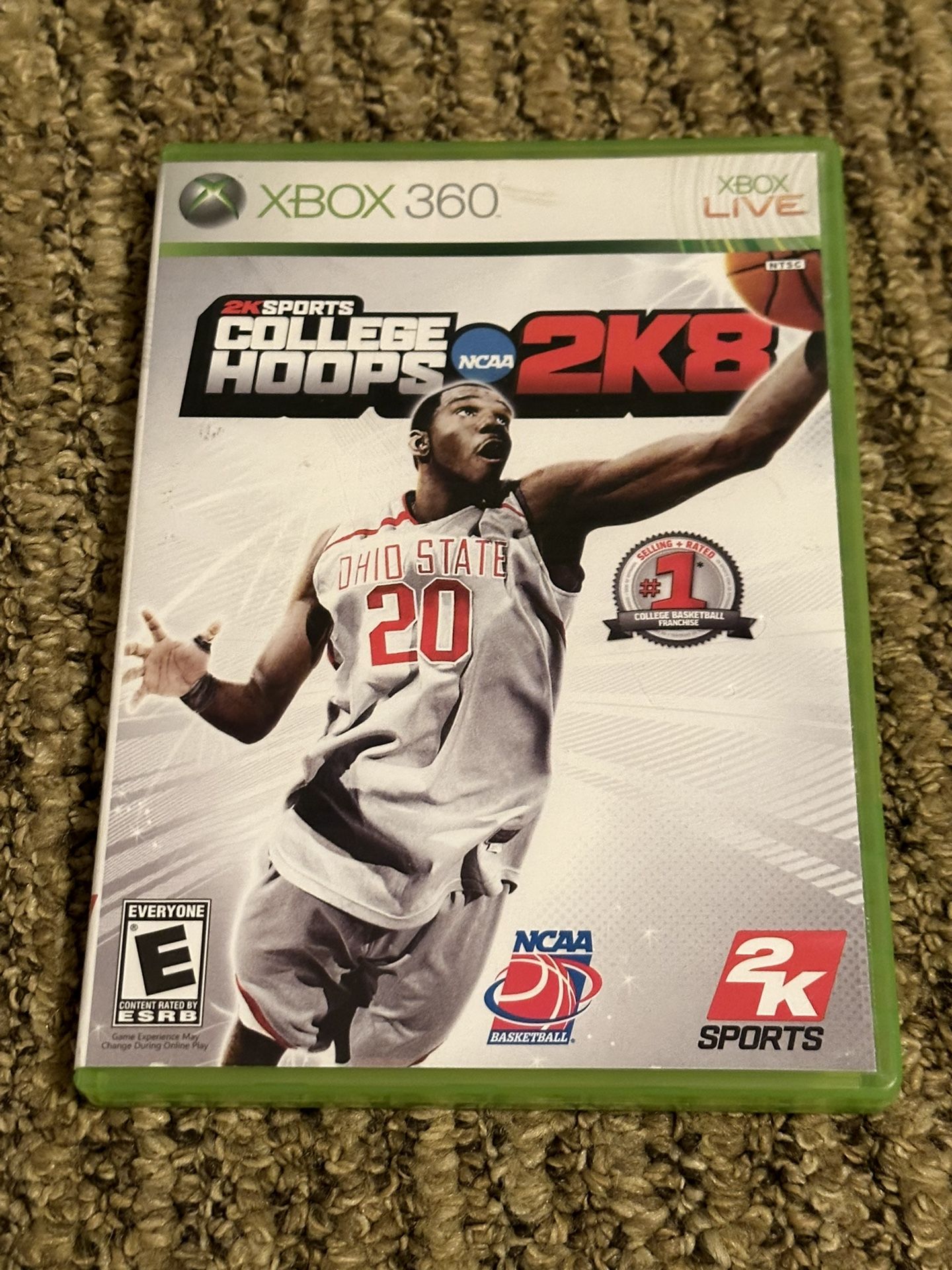 NCAA College Hoops 2K8 Basketball Video Game Xbox 360 CIB Complete Tested