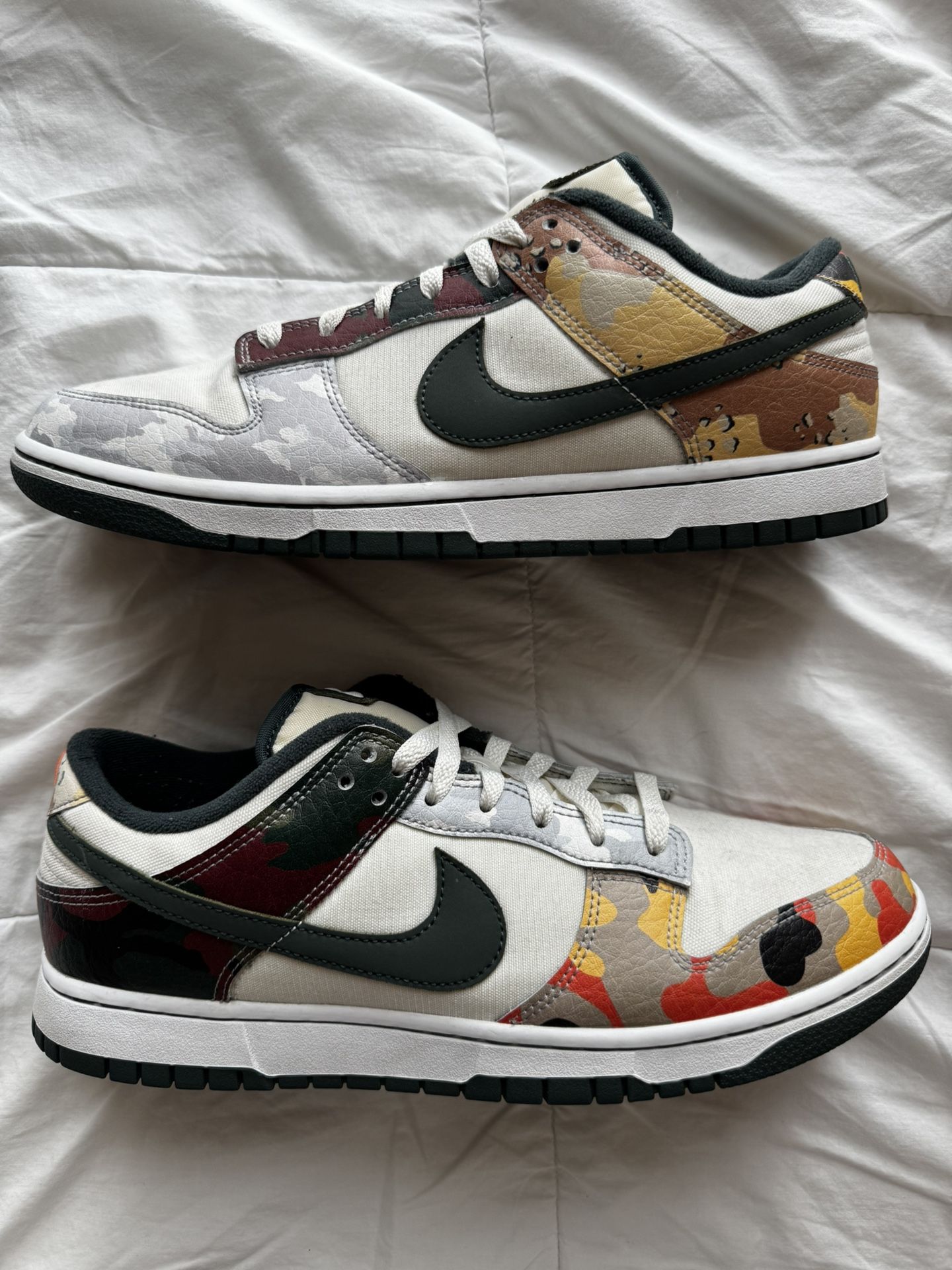 Nike Dunk Low SE Sail Camo Size 11.5
