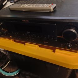 DENON DRA-397 Black Home Stereo Audio Receiver Bundle with Remote

