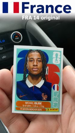 Panini France Sticker, FRA 14 Original