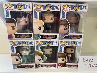 Save By The Bell Funko Pop Lot Collection