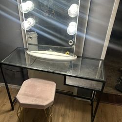 Free! Vanity Table, And Sitting Stool. 