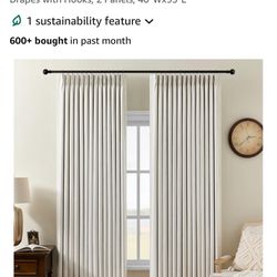 Blackout Curtains (95” Length, 2 Panels)
