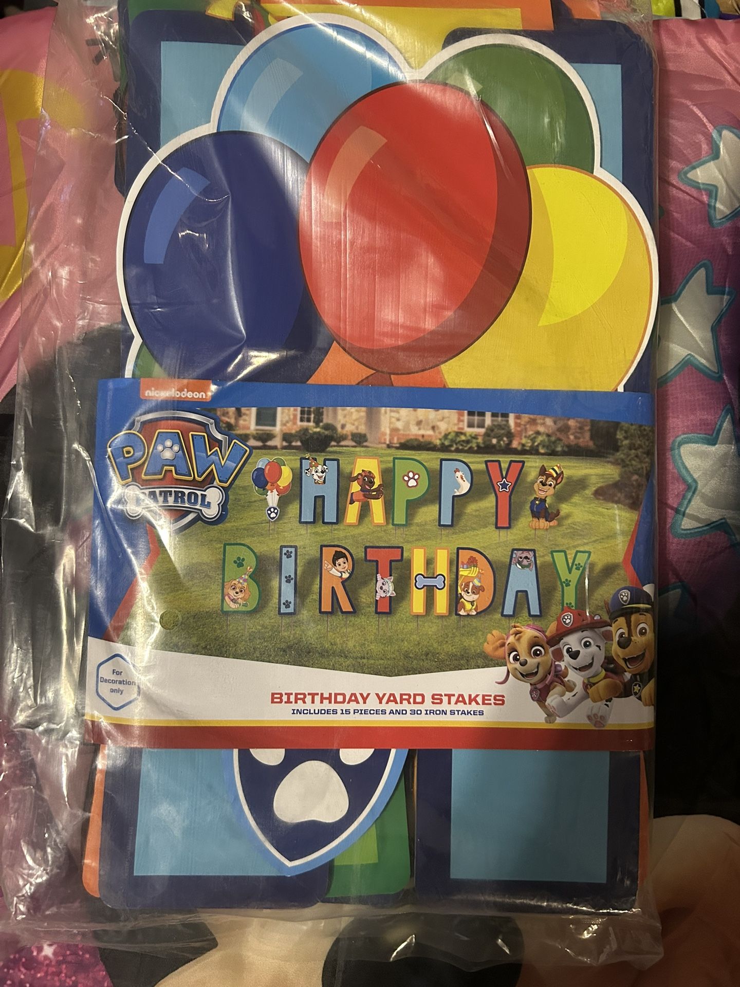 Paw Patrol Happy Birthday yard Sign