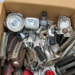 Old Bike pedals, generators, lights and more