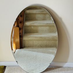 Frameless Bathroom Wall Mirror (20” W, 31” H)