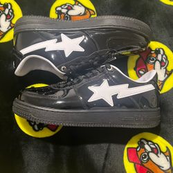 NO BOX SIZE 9.5 BAPE Bapesta’s #2 Black 