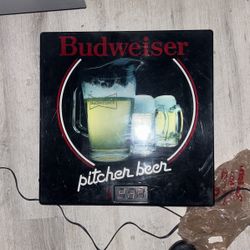 Pitcher Beer Budweiser