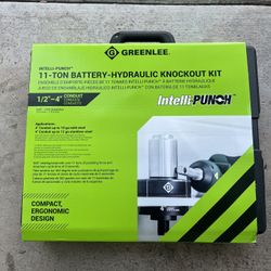 Greenlee IntelliPunch Cordless Knockout Punch Kit 1/2”–4” (LS100X11SB4)