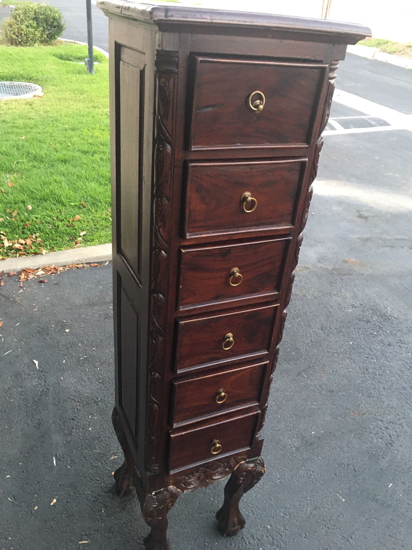Antique lingerie armoire gorgeous solid wood