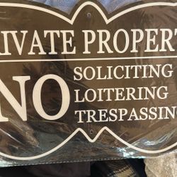 Private Property Sign New 