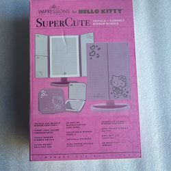 Hello Kitty Trifold And Compact Mirror Set