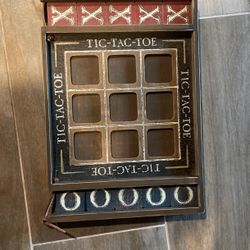 Wood Tic Tac Toe Game - Wall Art