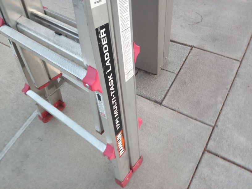 A Franklin 17 Ft Multitask Ladder