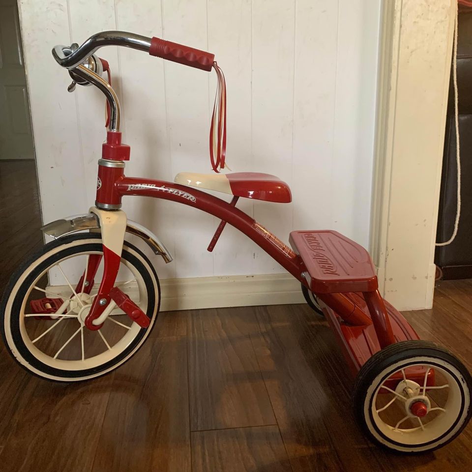 Radio Flyer Classic Red Dual Deck Tricycle, $25