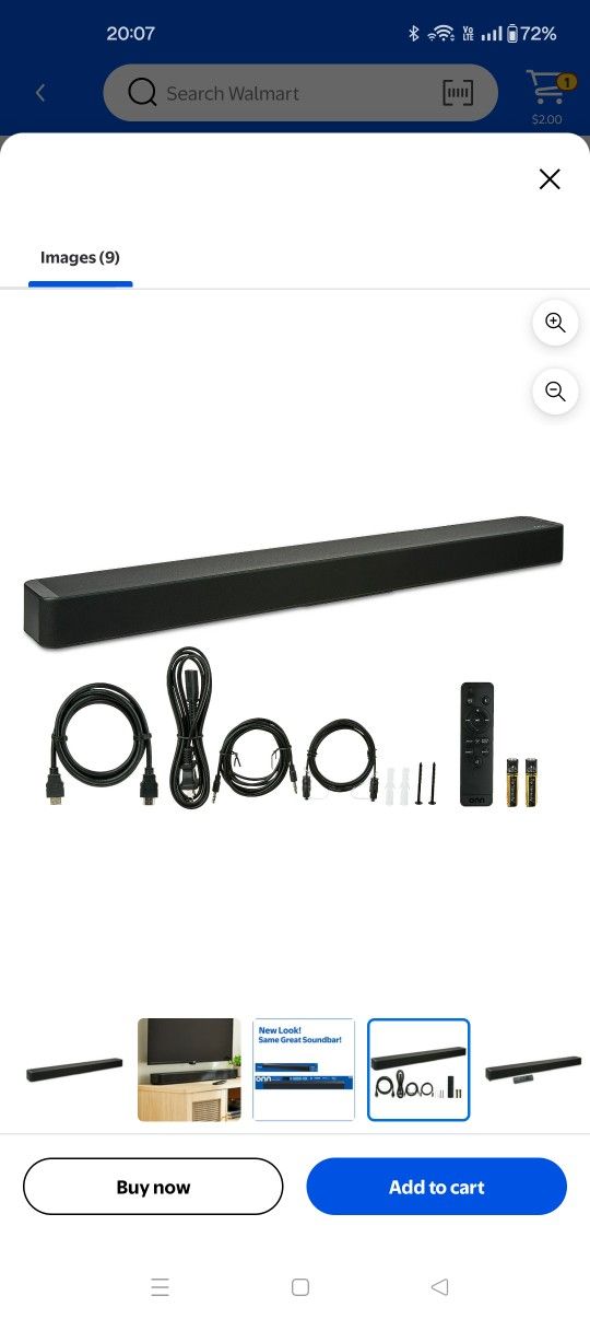 Onn 36" 2.1 Bluetooth Soundbar With Dolby