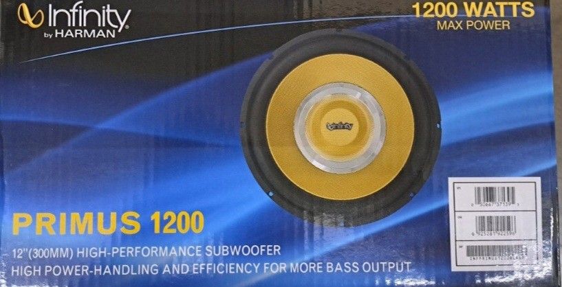 New Infinity 12 Inch Subs 1200 Watts Each