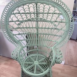 Green Peacock Chair $260