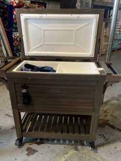 Tommy Bahama Rolling Cooler Wood Finnish for Sale in Long Beach CA OfferUp