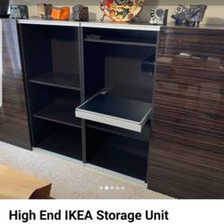 Tv stand With Shelves And Sliding Doors 
