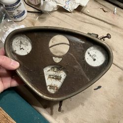 Vintage Auto Parts Vintage Reo Dash Panel Speedometer Oil Amp Gas Fuel Gauge Cluster    