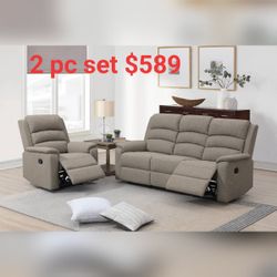 Modern 2 Pc Motion Sofa Set  / Different Models Available 