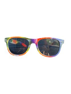 Rainbow Tie-Dye Wayfarer Sunglasses