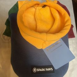 NWT Spark Paws Dog Hoodie Small