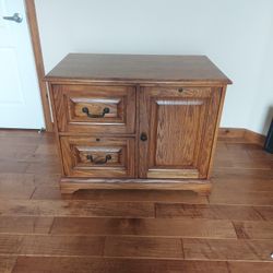 Oak File Cabinet