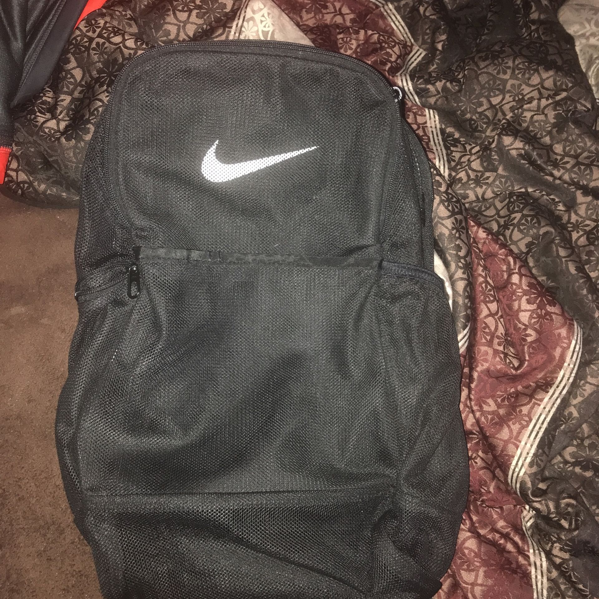 Black Nike Mesh Backpack