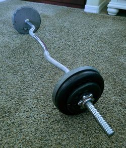 Curl Bar With Weights