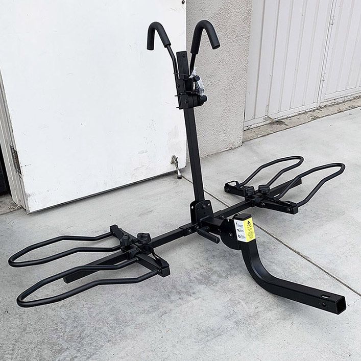 (Brand New) $129 (KAC) 2-Bicycle Rack for Car, SUV, Hatchback Mount for 2” Anti-Wobble Hitch, Heavy Duty Bike Carrier